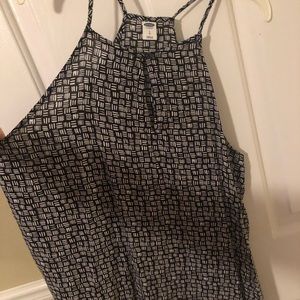 Black and white tank top